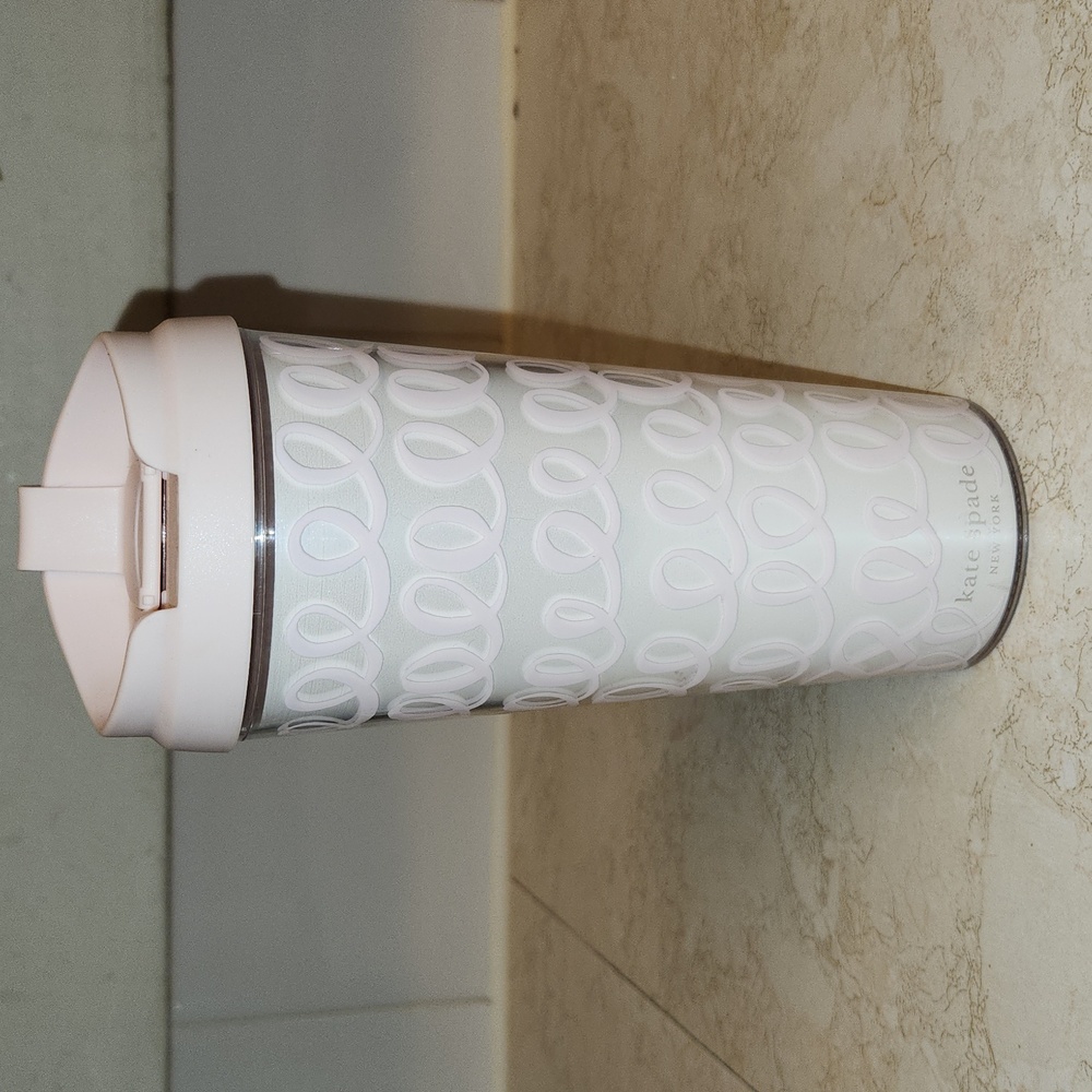 Kate Spade New York Pink Bridal Insulated Thermal Travel Mug